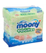 Moony baby wipes soft materials  99% Pure Water 80*3